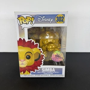El Rey León POP! Figura Vinilo Exclusiva Disney Simba #302 Oro, Bóveda de Melena Hoja - Imagen 1 de 19