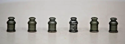 Lionel 3662-60 O Gauge Medium Gray Magnetic Milk Cans (6) Used 1:48 Scale - Image 1 of 4