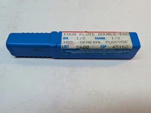 Niagara Cutter-EDP# 45162 4FTL Double Ended 1/2 DIA 1/2 SHK HSS General Purpose - Picture 1 of 2