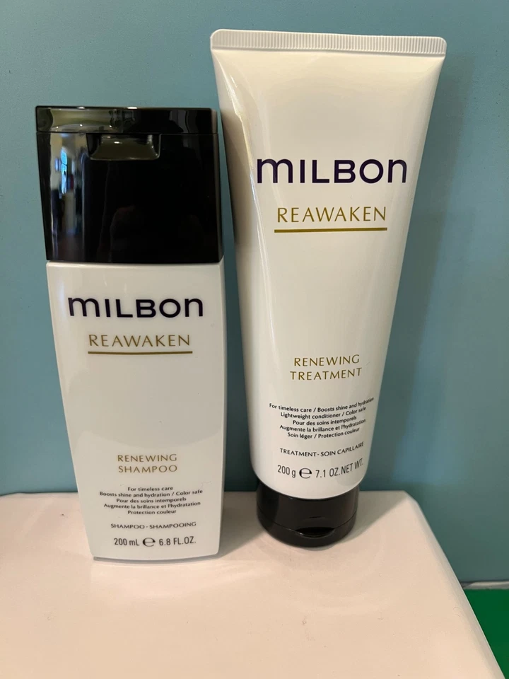 Milbon Reawaken Champú Renovador y Tratamiento Dúo Nuevo y Auténtico Foto 1 de 1