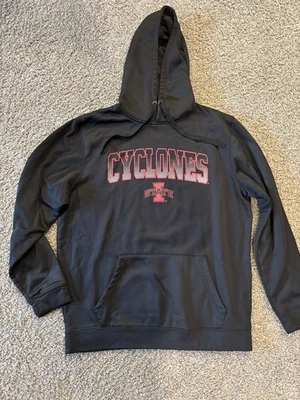 Iowa State Cyclones Sweatshirt Hoodie - Size Large (L) - 100% Polyester - Image 1 of 4