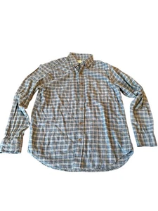 Camisa Faherty Franela Suave Para Hombres Gris Y Azul A Cuadros Moderna Camisa Exterior L - Imagen 1 de 7