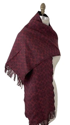 Silenciador doble cara estampado a cuadros reversible Coach F56204 nuevo con etiquetas Foto 1 de 4