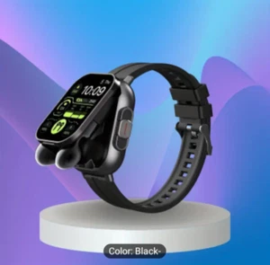 "2-in-1 Smartwatch Wireless Earbuds Bluetooth Call Tracker Music Fitness Sports - Picture 1 of 9