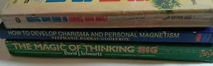 PERSONAL DEVELOPMENT 3 used Paperbacks Think Big and Get It CHARISMA (497) - Picture 1 of 4