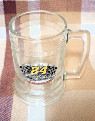 Taza/piedra transparente con emblema de peltre NASCAR Jeff Gordon 24 Die Hard Fan Foto 1 de 4