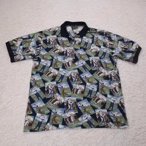 Bobby Jones Polo Shirt Mens Extra Large Kapalua AOP Vintage 90s Y2K Italy - Picture 1 of 10