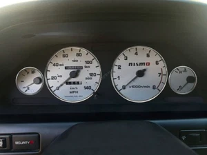 For Nissan Maxima A32 95-99 Polished Aluminium Chrome Dial Dash Cluster Rings x4 - Imagen 1 de 7