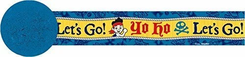 Jake and the Never land Pirates Crepe Streamer Boys Birthday Party Supplies  - Image 1 of 1