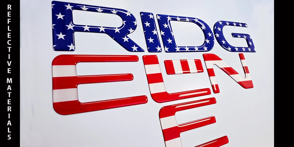 Portón trasero letras reflectantes elevadas compatible con HONDA RIDGELINE 2024 2025 Foto 1 de 1