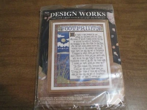 DESIGN WORKS FOOTPRINTS COUNTED CROSS STITCH KIT - Picture 1 of 2