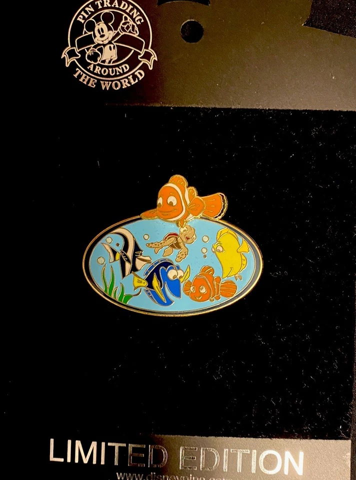 Prendedor Disney 2007 coleccionable - Marlín y Nemo, Día del Padre ~ LE 250 ~ hallazgo raro Foto 1 de 1