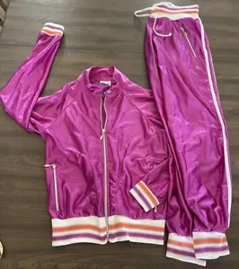 Y2K Pink Polyester Everlast Tracksuit Set Women’s Size Small NICE Vtg - Picture 1 of 8