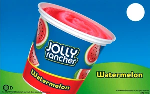 Menge 2 Jolly Rancher Wassermelone Tasse Eis LKW Aufkleber Abziehbild 8"x5" - Bild 1 von 1