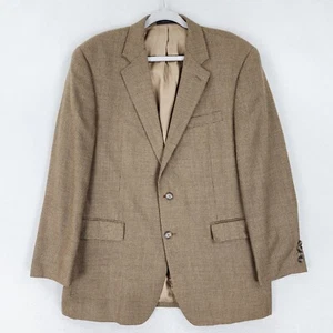 Ralph Lauren Jacket Mens 42 Regular Tan LRL Wool Suit Blazer Career Two Button - Picture 1 of 15