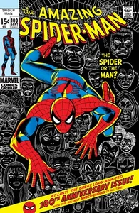 Amazing Spider-Man 100 BD couverture toile soie affiche tissu (24" x 36" environ) - Photo 1 sur 3