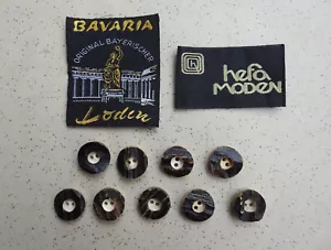 Bavaria Loden Traditional German Clothes Repair Kit Buttons Patch Oktoberfest - Picture 1 of 6