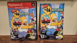 *NO GAME* The Simpsons: Hit & Run (PlayStation 2, 2003) GH Case And Manual Only - Picture 1 of 5