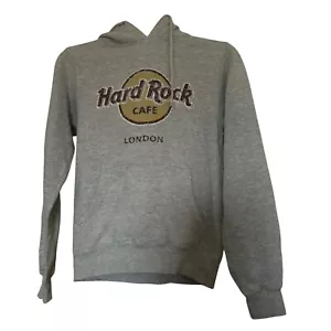 Hard Rock Cafe London Women’s Hoodie Size Small Size 8-10 UK Grey - Picture 1 of 12