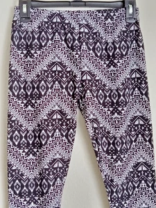 NO BOUNDARIES Girls Black White Leggings Pants M (7-9) - Picture 1 of 3
