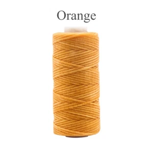 50m/Roll Leather Sewing Flat Waxed Thread Wax String Leather Craft Repair Cord - Picture 1 of 32