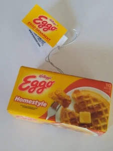Christmas Ornament Kelloggs EGGO Waffles Homestyle Box Decoupage New Ruz - Picture 1 of 6