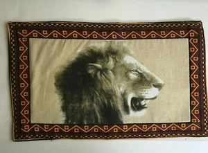 Tischsets Afrikanisches Tiermotiv Löwe, Elefant, Leopard, Nashorn, Ochse 5er Set - Bild 1 von 12
