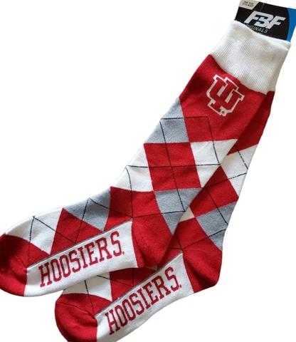 NCAA Univeristy of Indiana Hoosiers Crew Socks Fan Alumni Student Gift Cover