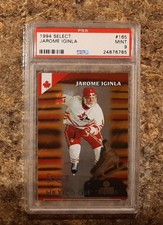 Jarome Iginla 1994-95 Select Rookie Card RC PSA 9 Gold Insert Flames HOF Graded