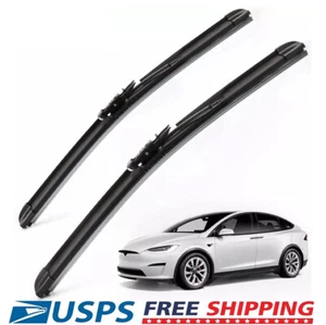 Front Windshield Wiper Blade for Tesla Model X 28"+ 18" with Integrated Washing - Picture 1 of 17