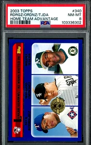 2003 Topps Home Team Advantage #340 Rodriguez Ordonez Tejada PSA 8 - Picture 1 of 2