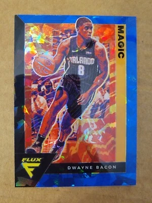 2020-21 Panini Flux - Blue Cracked Ice Prizm #130 Dwayne Bacon - Image 1 of 3