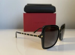 Valentino Garavani Black Studded Acetate Titanium Sunglasses Size 56 - Picture 1 of 8