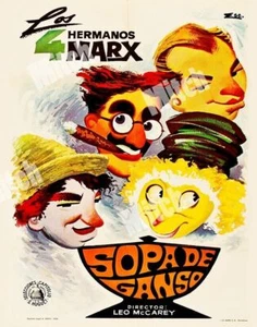 MARX BROTHERS 1965 R in DUCK SOUP 11 X 14 SPANISH POSTER LOBBY CARD - Picture 1 of 1