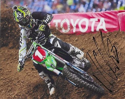 Ryan Villopoto, Supercross, Motocross, Firmado Autografiado, Foto 8x10.......... Foto 1 de 2