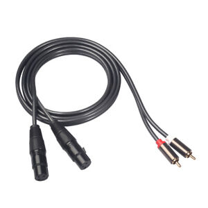 Dual  to Dual XLR 3 Pin Stereo   Cable Patch Cable Cords - 5