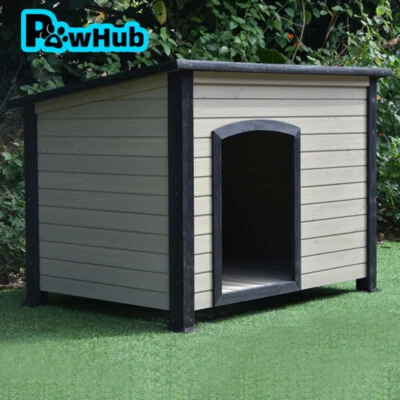 PawHub Xl Large Wooden Pet Dog Kennel Timber House Cabin Wooden Log Box - image 1 of 4