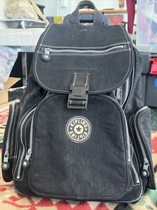 Kipling Alcatraz Black Nylon Rolling Laptop Wheeled Backpack - Picture 1 of 14