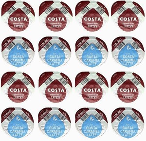 16 x tassimo Costa Caramel Latte T Discs Sale in Bulk - 8 drinks
