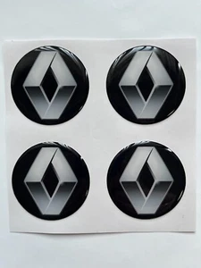 4x Renault Aufkleber für Radnabenkappen Selbstklebende Embleme für Felgen - Bild 1 von 8
