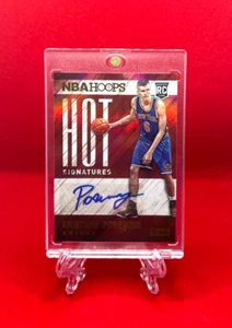 2015-16 Hoops Hot Signatures #65 Kristaps Porzingis Autograph - Picture 1 of 2