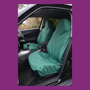 Front Car Van Green Medium Universal Waterproof Airbag Compatible Seat Covers - Picture 1 of 3