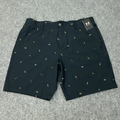 Pantalones Cortos Under Armour UA Golf Estampados Para Hombres 40 Negros Elastizados Chinos Ligeros Nuevos Foto 1 de 4