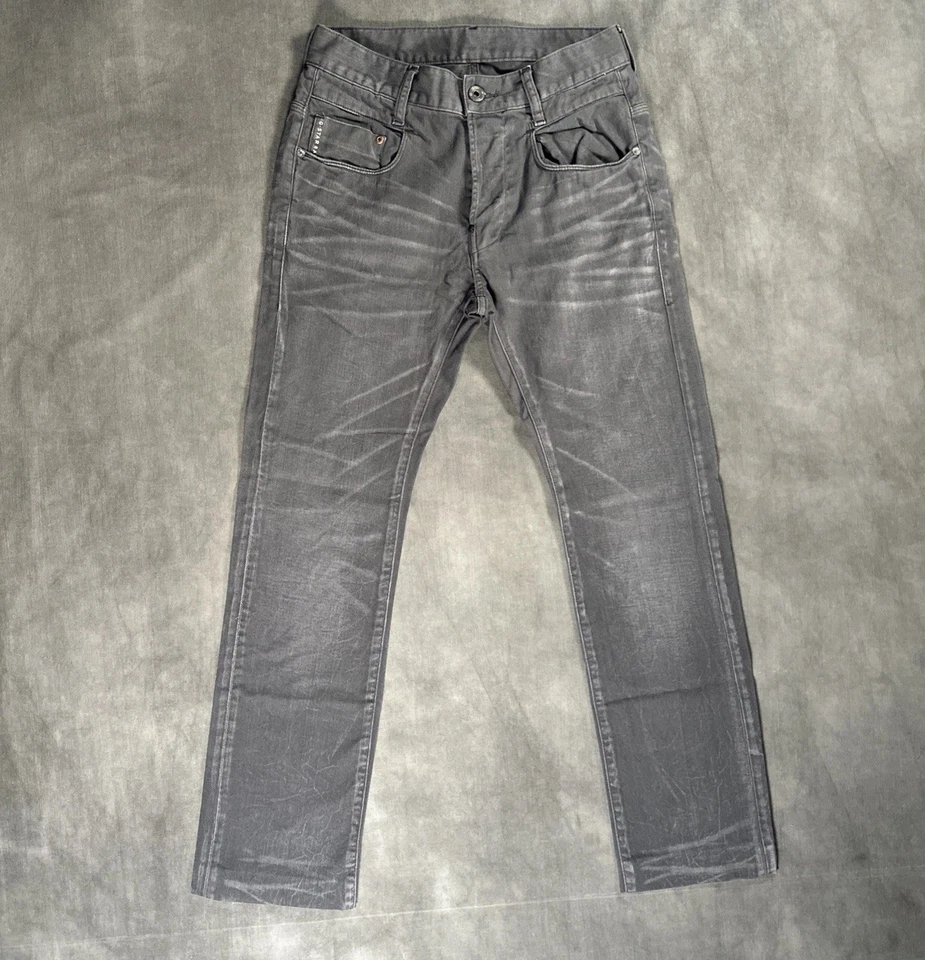 G-STAR RAW Denim NEW RADAR SLIM COJ Jeans Gray W30 L28 Button Fly Y2K Hemmed - Image 1 of 4