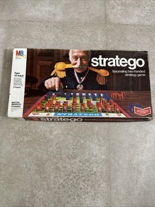 Vintage 1977 Stratego Board Game by Milton Bradley 99% Complete-Missing 1 Piece - Picture 1 of 8