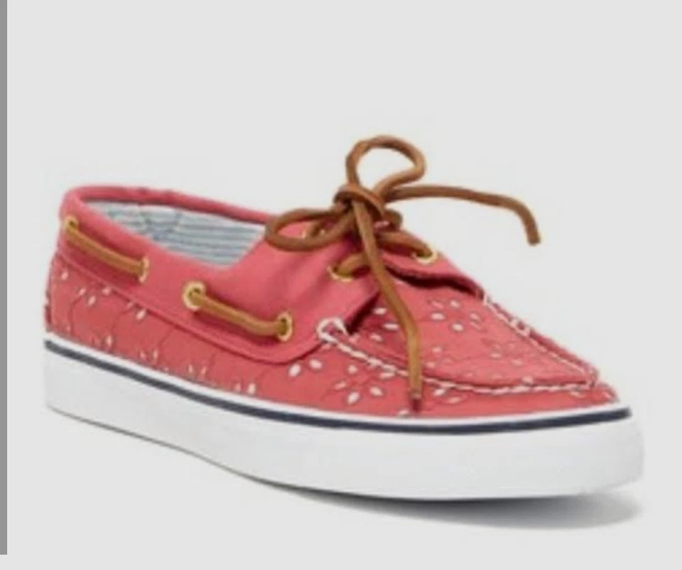 Zapatos informales Sperry Top Sider para mujer talla 9,1/2 rosa marfil floral tela barco Foto 1 de 4