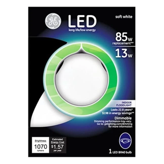 GE Lighting 89941 13W Br40 LED Light Bulb - Image 1 of 1
