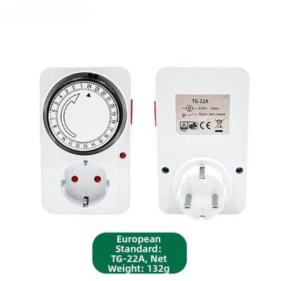 Timer Socket Switch Digital 24 Hour Electric Power Control for Indoor Use - Image 1 of 4