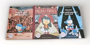 Hilda Series 3 Book Lot By Luke Pearson Netflix Series Flying Eyes Books VG+C - Picture 1 of 11