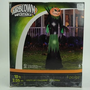 Gemmy Airblown Inflatable Giant Halloween Pumpkin Reaper 10ft King Ghoul 64112 - Picture 1 of 14
